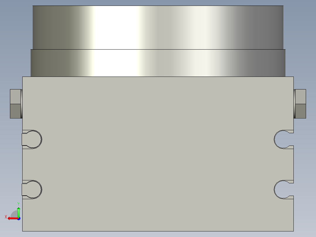 MSQB20A-M9PZ摆动气缸后视图