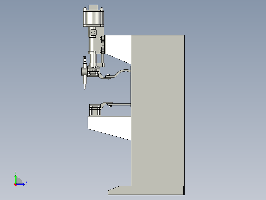 WH单头电阻焊左视图
