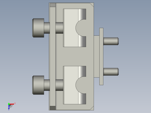 磁力扣固定塊組合件1俯视缩略图