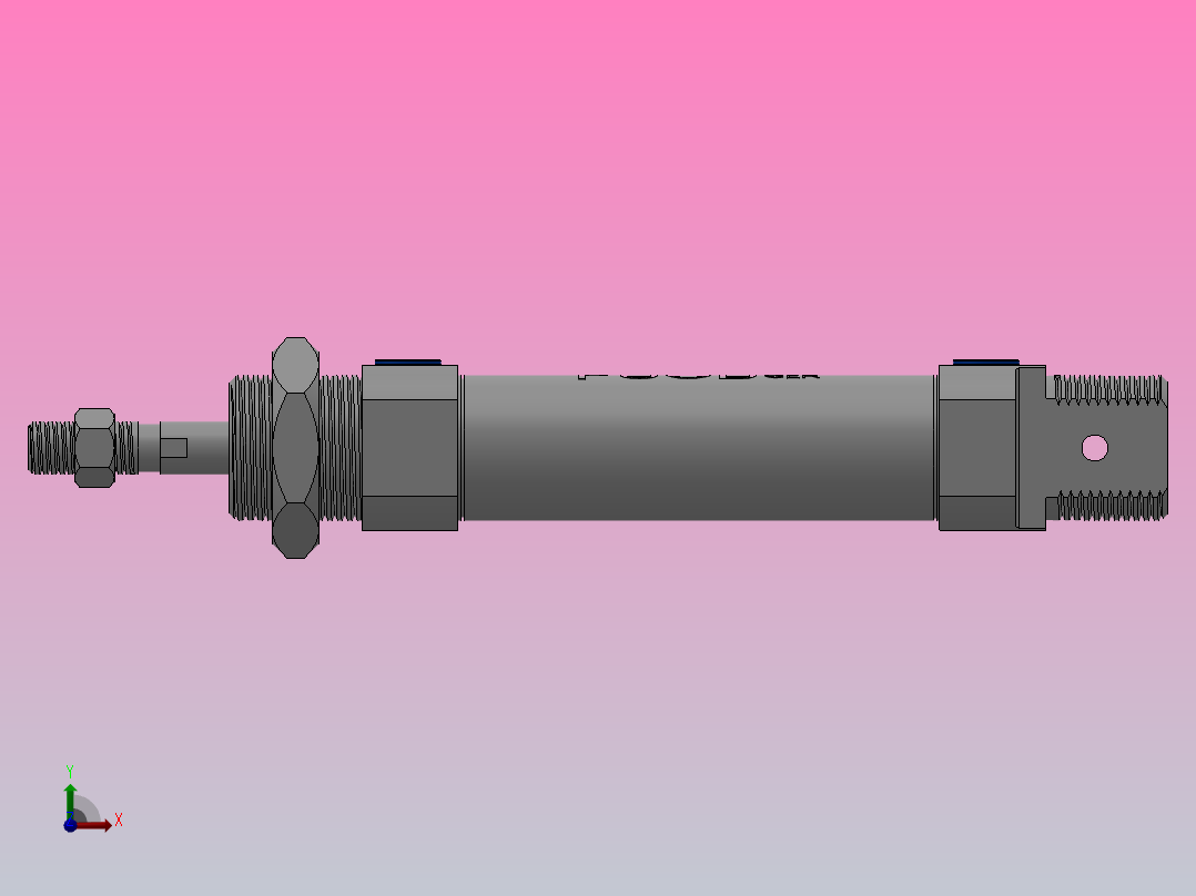 FY-MI气缸CA型[FY-20-40-CA]前视图