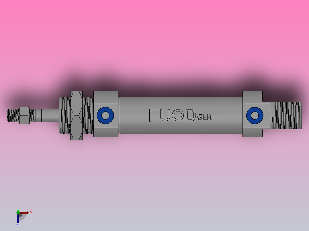 FY-MI气缸CA型[FY-20-40-CA]俯视图