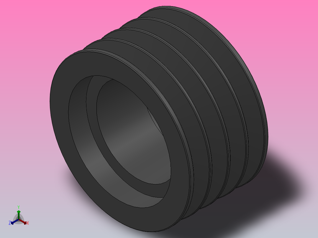 锥套式皮带轮 SPB_SPB140X4主视图