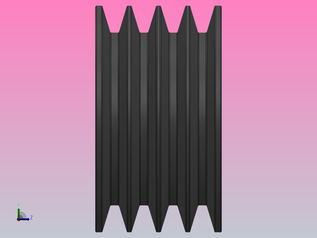 锥套式皮带轮 SPB_SPB140X4左视图