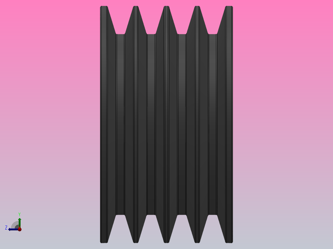 锥套式皮带轮 SPB_SPB140X4右视图