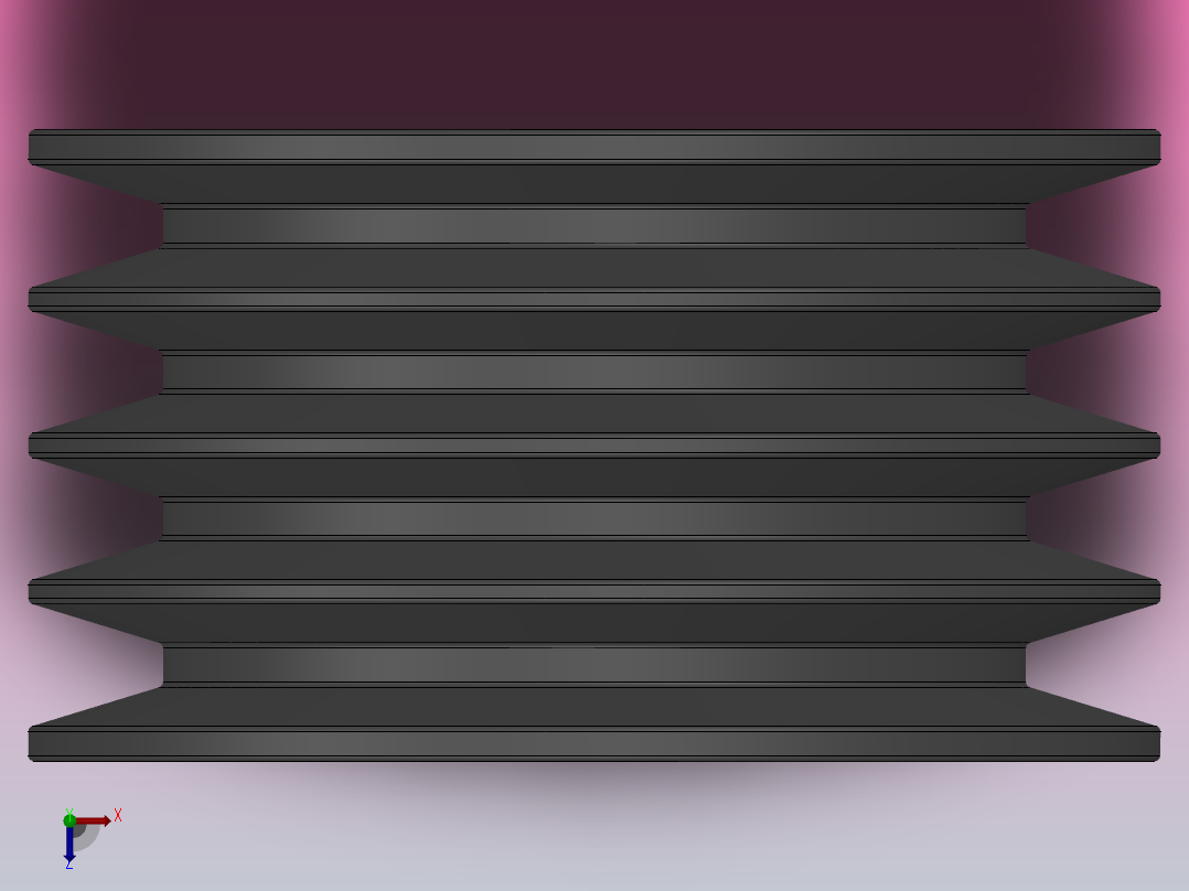 锥套式皮带轮 SPB_SPB140X4俯视图