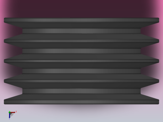 锥套式皮带轮 SPB_SPB140X4俯视缩略图