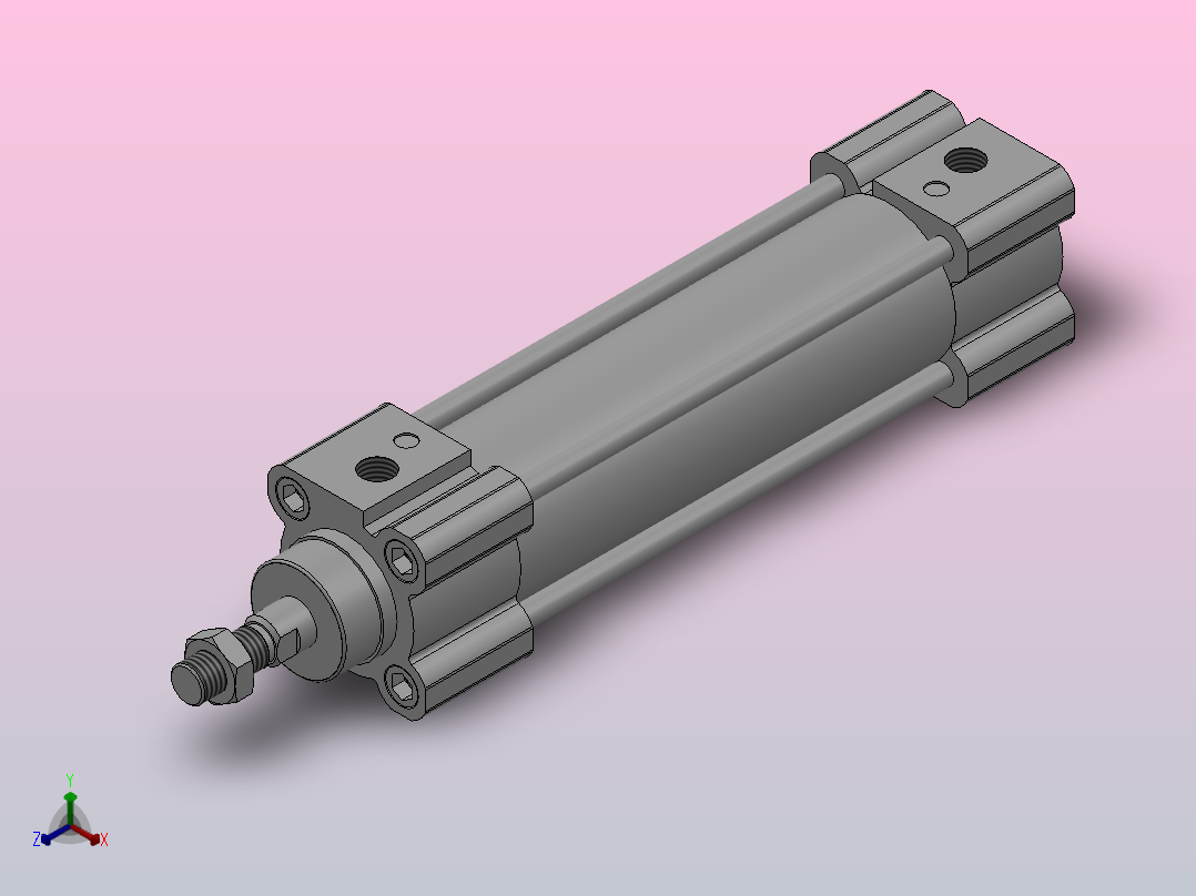 C96标准气缸系列[C96SB32-100]主视图