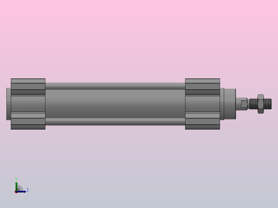 C96标准气缸系列[C96SB32-100]左视图