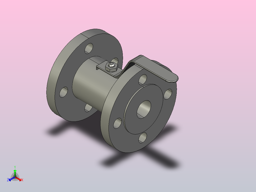 Q41F法兰球阀[25]主视图