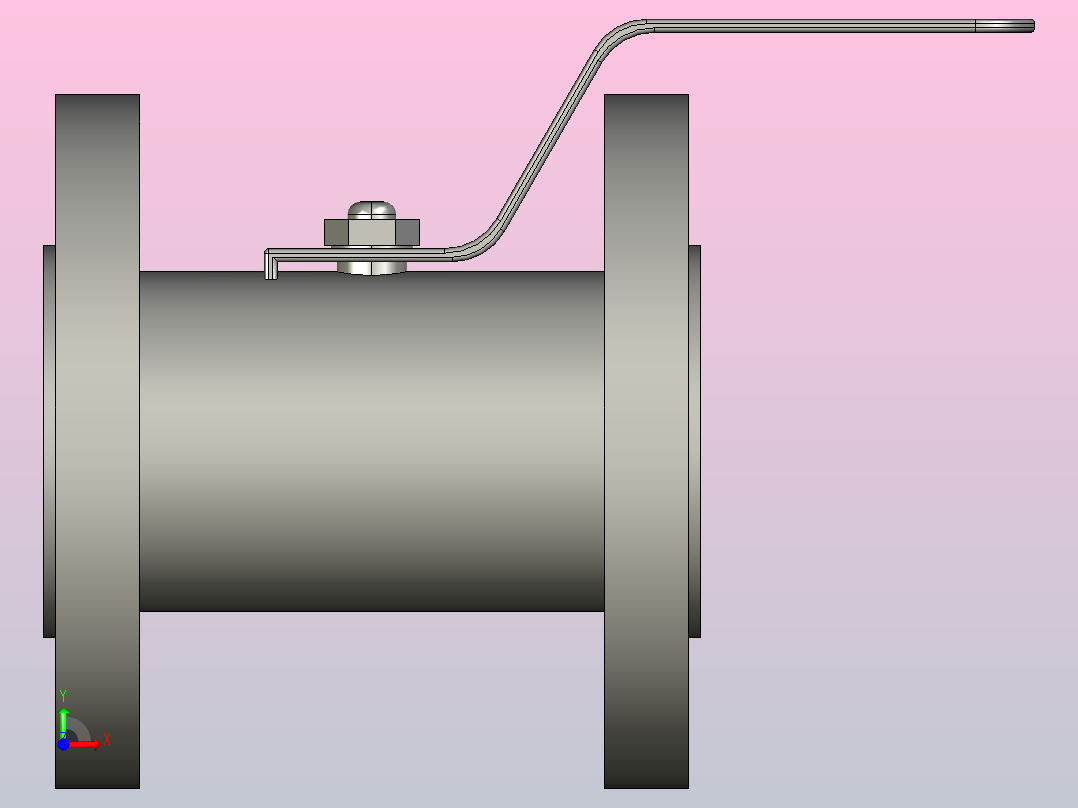 Q41F法兰球阀[25]前视图