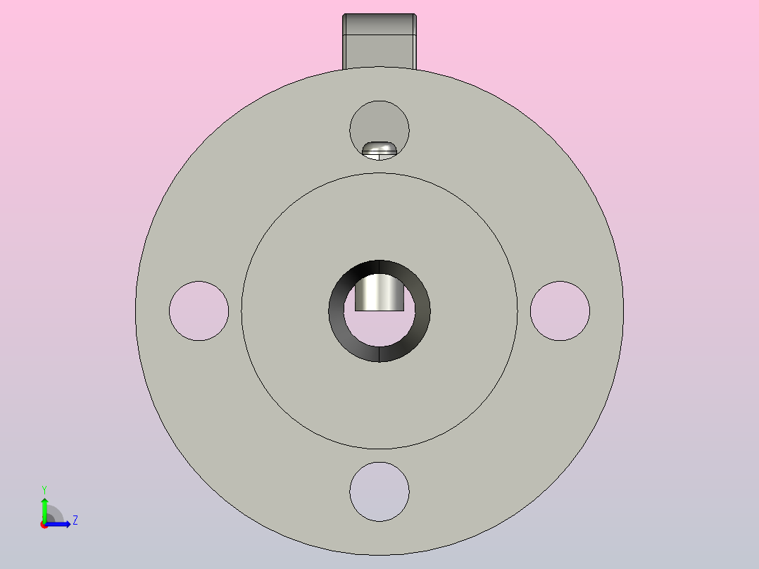 Q41F法兰球阀[25]左视图
