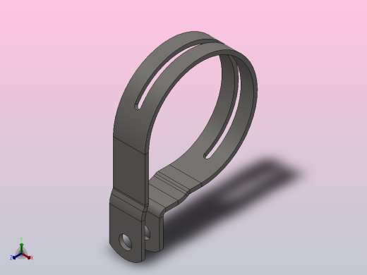 带减轻孔的带垫夹紧卡箍_43正等轴测缩略图