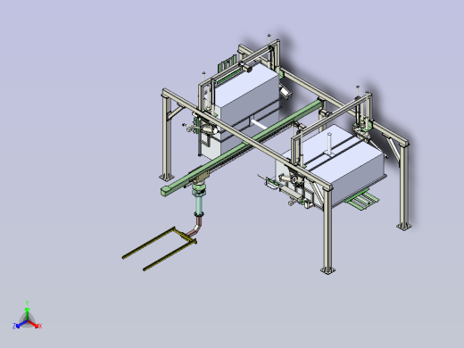一款机械手提升翻转机