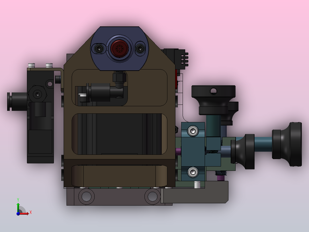 A6 LED芯片标准顶针机构前视图