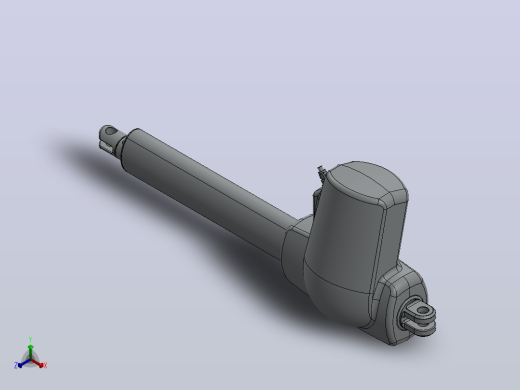 电动推杆正等轴测缩略图