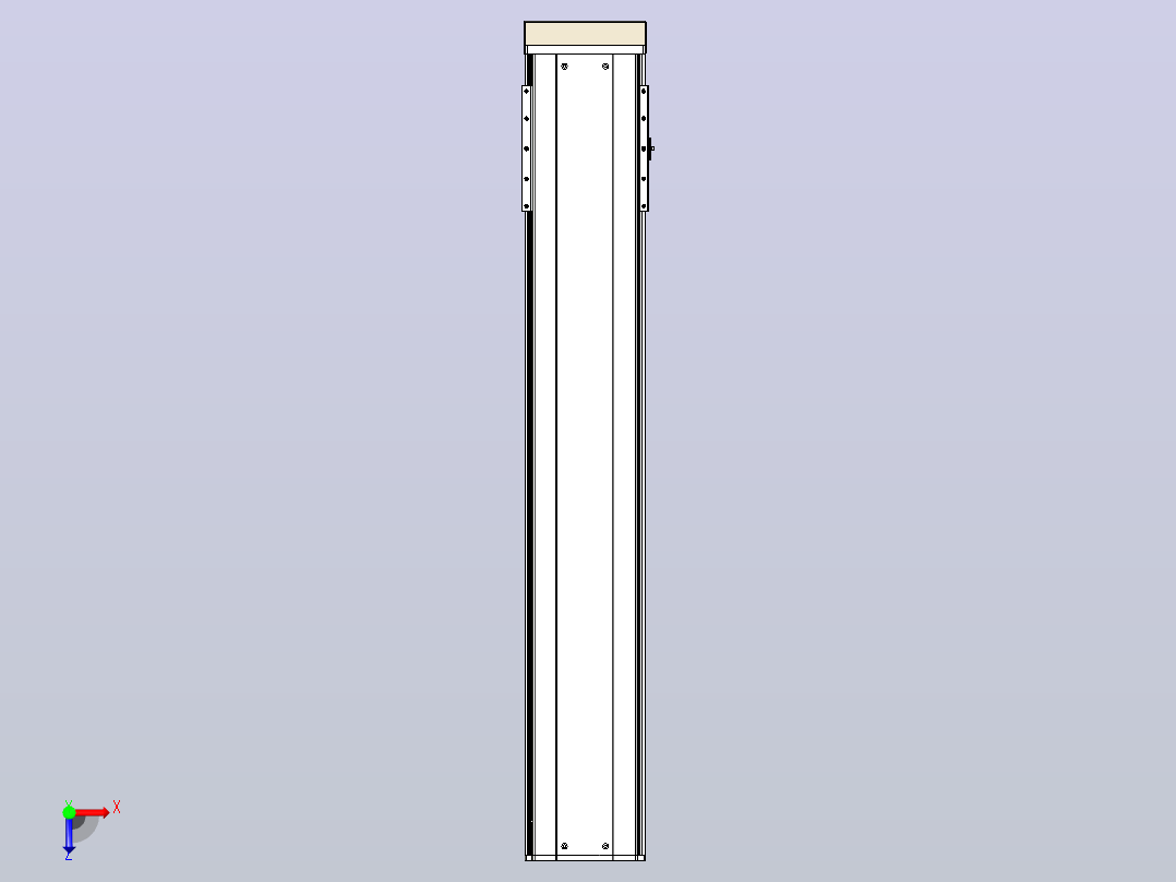 日规模组半封闭丝杆TPA-HNR-220D-3210C-L1100-MP-C-P1K-N3俯视图