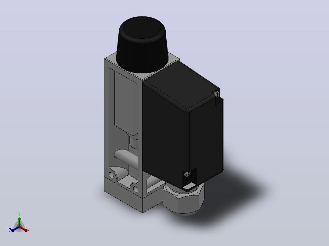 500╱8D压力控制器[500／8D压力控制器(0820150)]正等轴测图