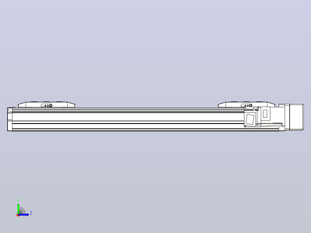 滚珠丝杠线性轴TPA-GCRS-50-1205C-L125-MR-M10-N3左视图