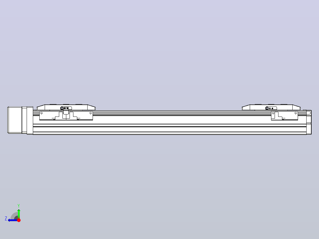 滚珠丝杠线性轴TPA-GCRS-50-1205C-L125-MR-M10-N3右视图