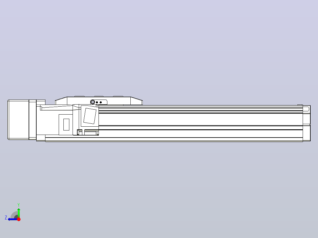 滚珠丝杠直线轴内置导轨TPA-GCR-50-1210C-L200-ML-M10-N3右视图