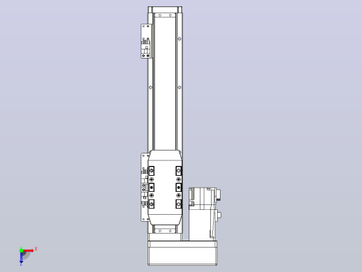 滚珠丝杠直线轴内置导轨TPA-GCR-50-1210C-L200-ML-M10-N3俯视缩略图