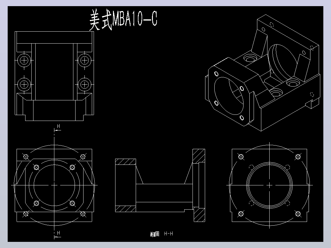 不集成电机座HGA06-A