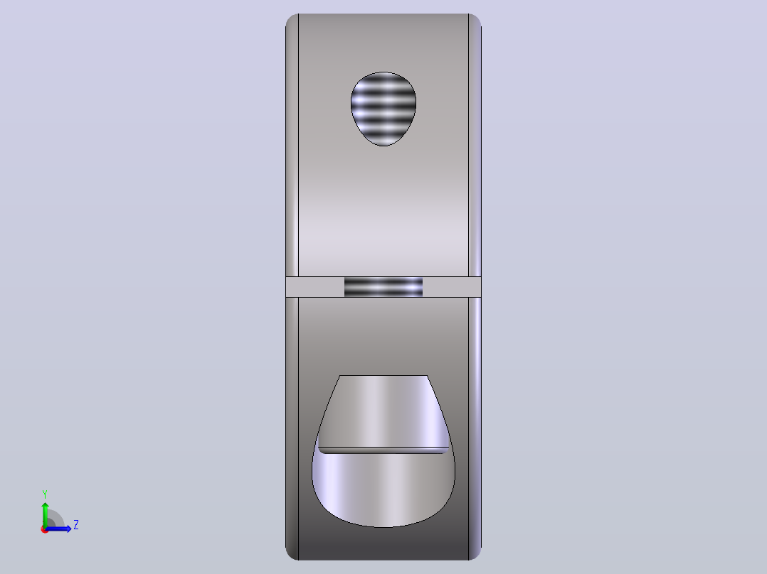 轴环.夹紧环.单开口的单宽和双宽-一个包含所有组合的solidworks文件左视图