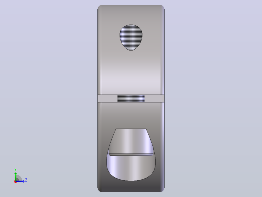 轴环.夹紧环.单开口的单宽和双宽-一个包含所有组合的solidworks文件左视缩略图