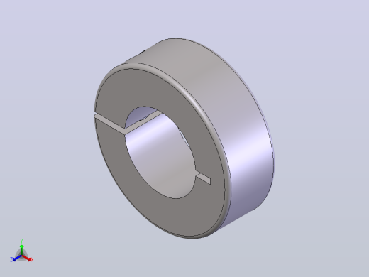 轴环.夹紧环.单开口的单宽和双宽-一个包含所有组合的solidworks文件正等轴测缩略图