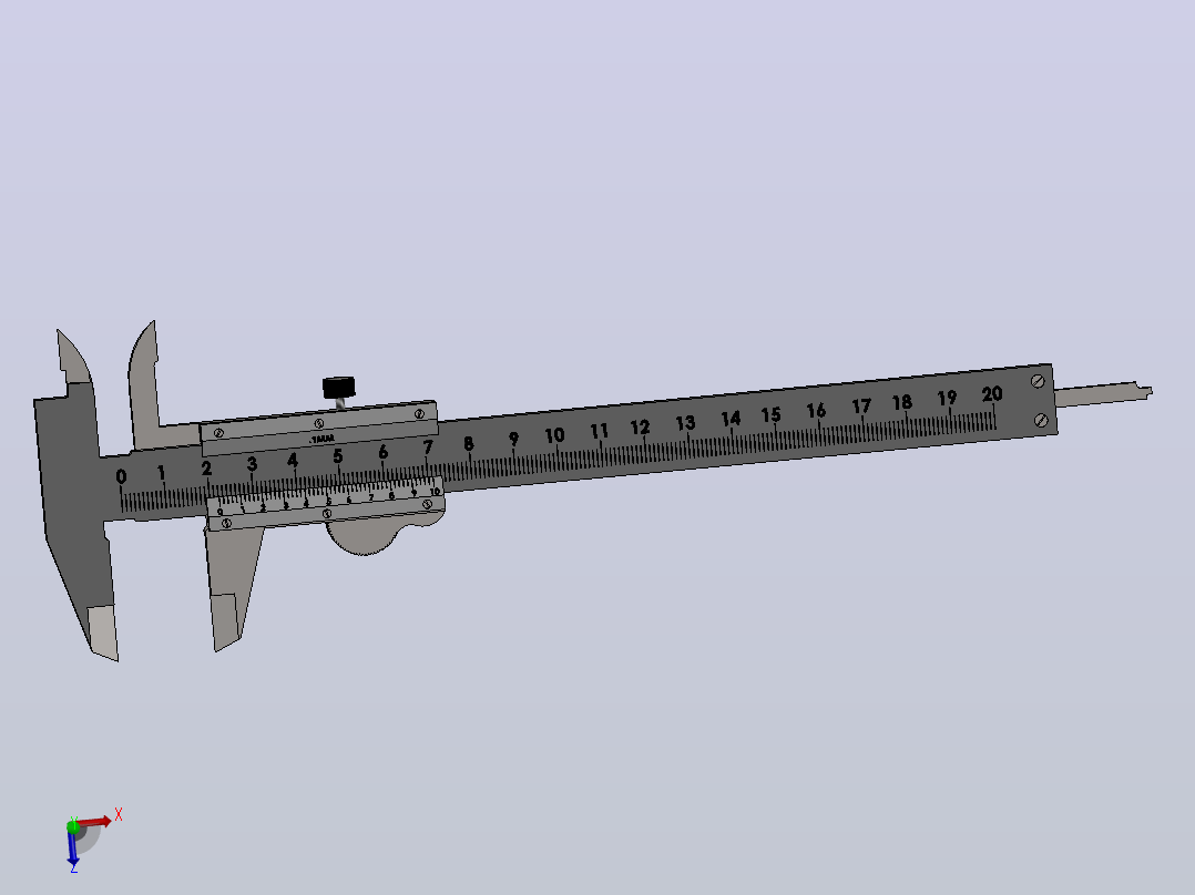 测量设备vernier-caliper-44833-模型格式为 sw主视图