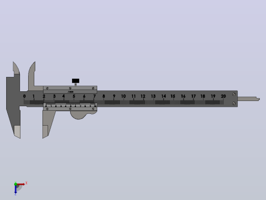 测量设备vernier-caliper-44833-模型格式为 sw俯视缩略图