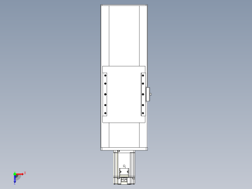 滚珠丝杠直线轴带导轨全封闭TPA-HCR-175D-2510C-L200-M-C-P75-N3俯视缩略图