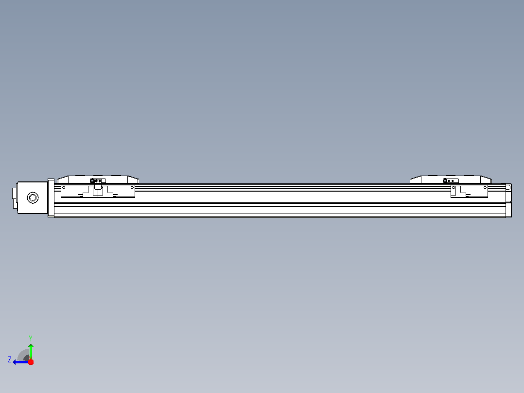皮带直线轴双滑块型TPA-GCBS-50-P42-L175-DR-M10-N3右视图
