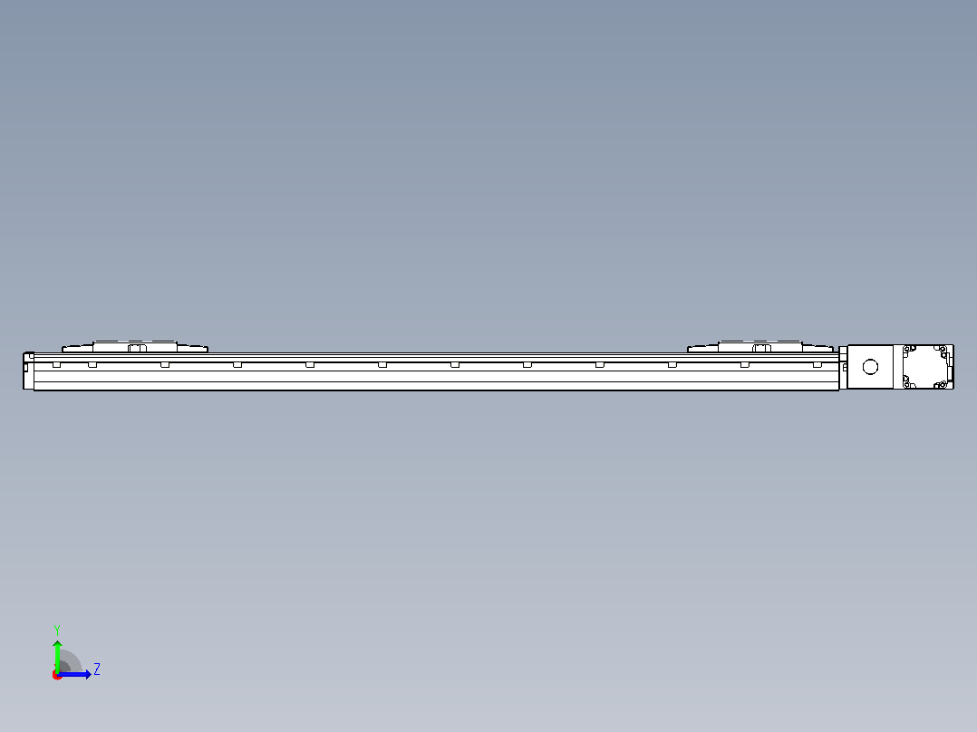 皮带直线轴双滑块型TPA-GCBS-120-P70-L325-QR-M20-N3左视图