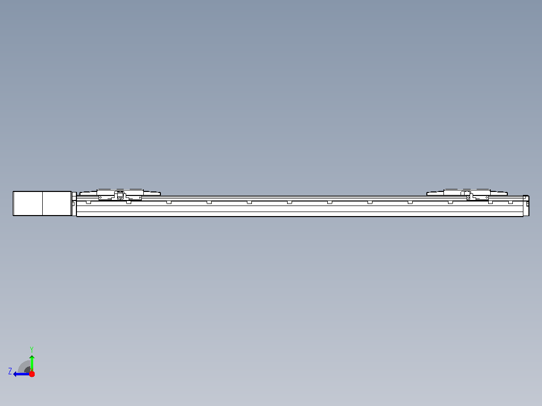 皮带直线轴双滑块型TPA-GCBS-120-P70-L325-QR-M20-N3右视图