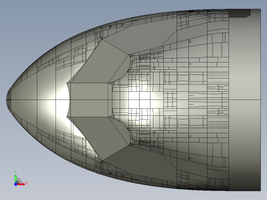 飞机驾驶舱模型前视缩略图