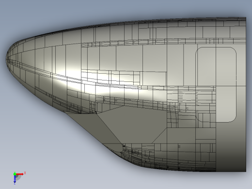 飞机驾驶舱模型俯视缩略图