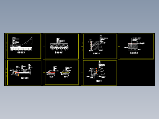 屋顶花园排水大样cad