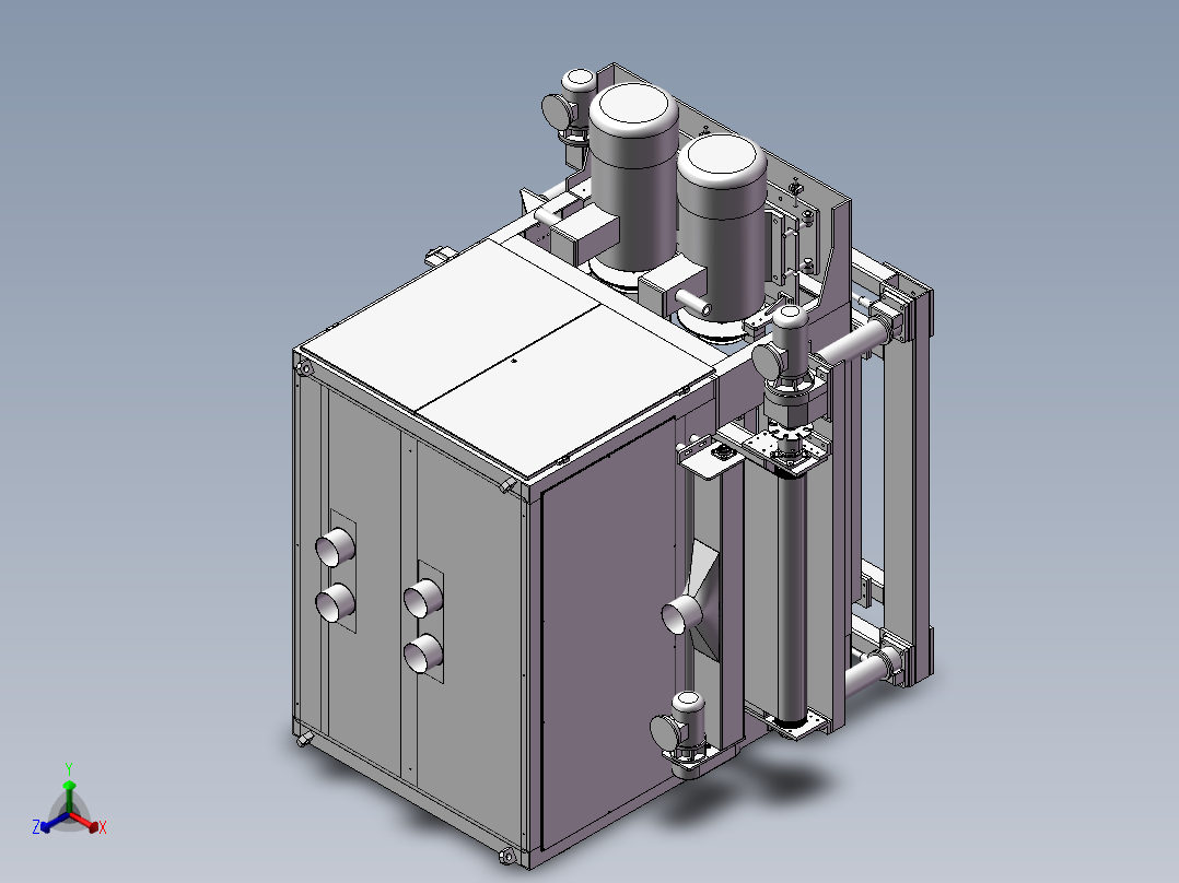 双面砂光机3D图纸H393 