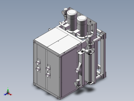 双面砂光机3D图纸H393 主视缩略图