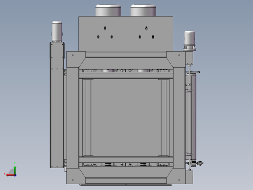 双面砂光机3D图纸H393 后视缩略图