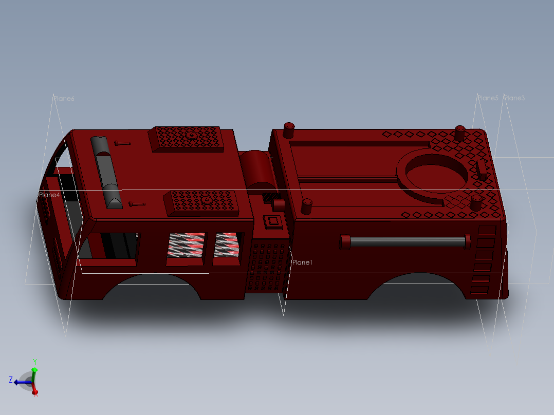 solidworks 消防车