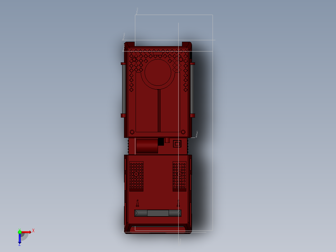 solidworks 消防车俯视图