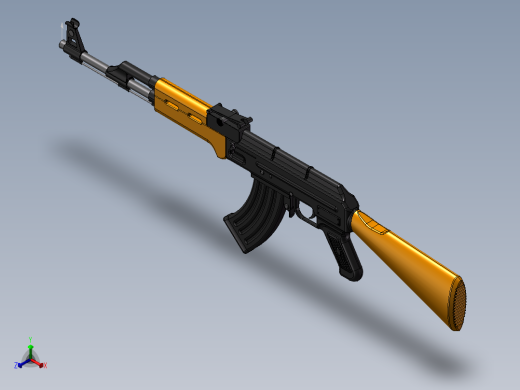 AK47步枪正等轴测缩略图