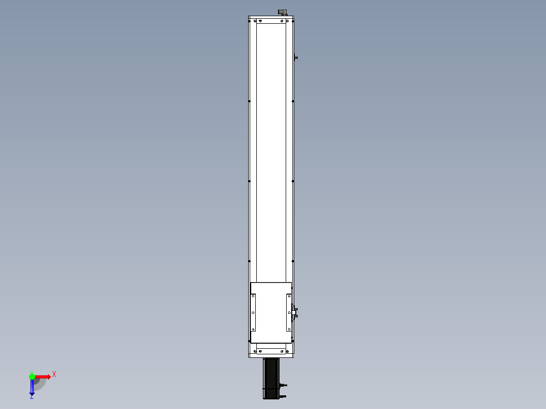 Toyo东佑达直线模组-ECH17-950-BC-400W+煞車俯视图