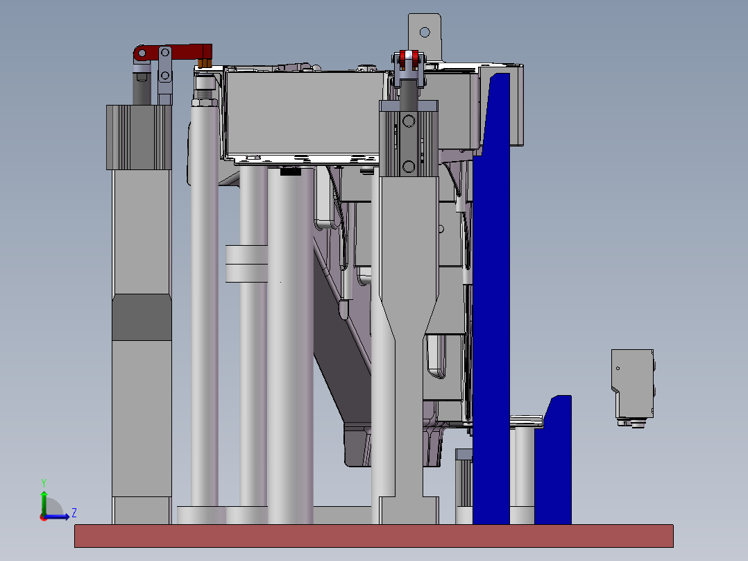 螺套装配机左视图