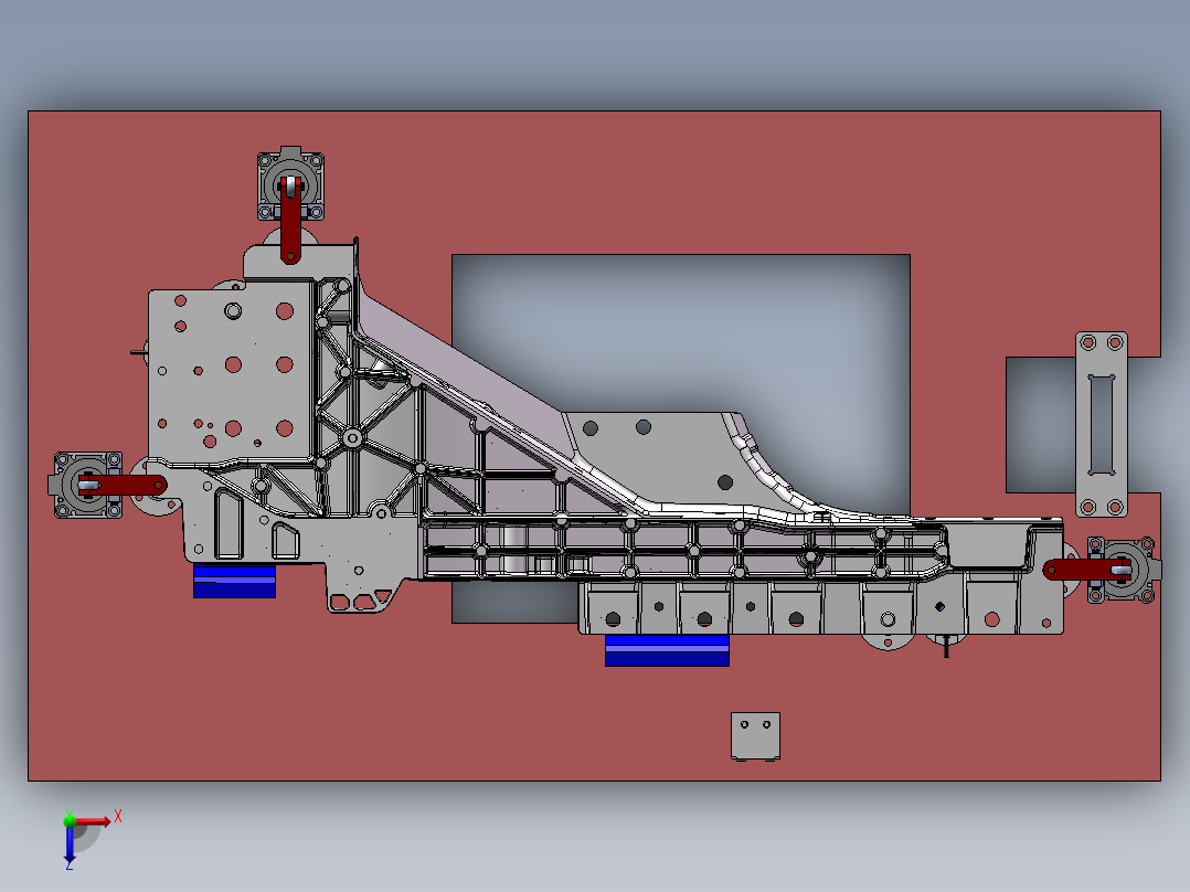 螺套装配机俯视图