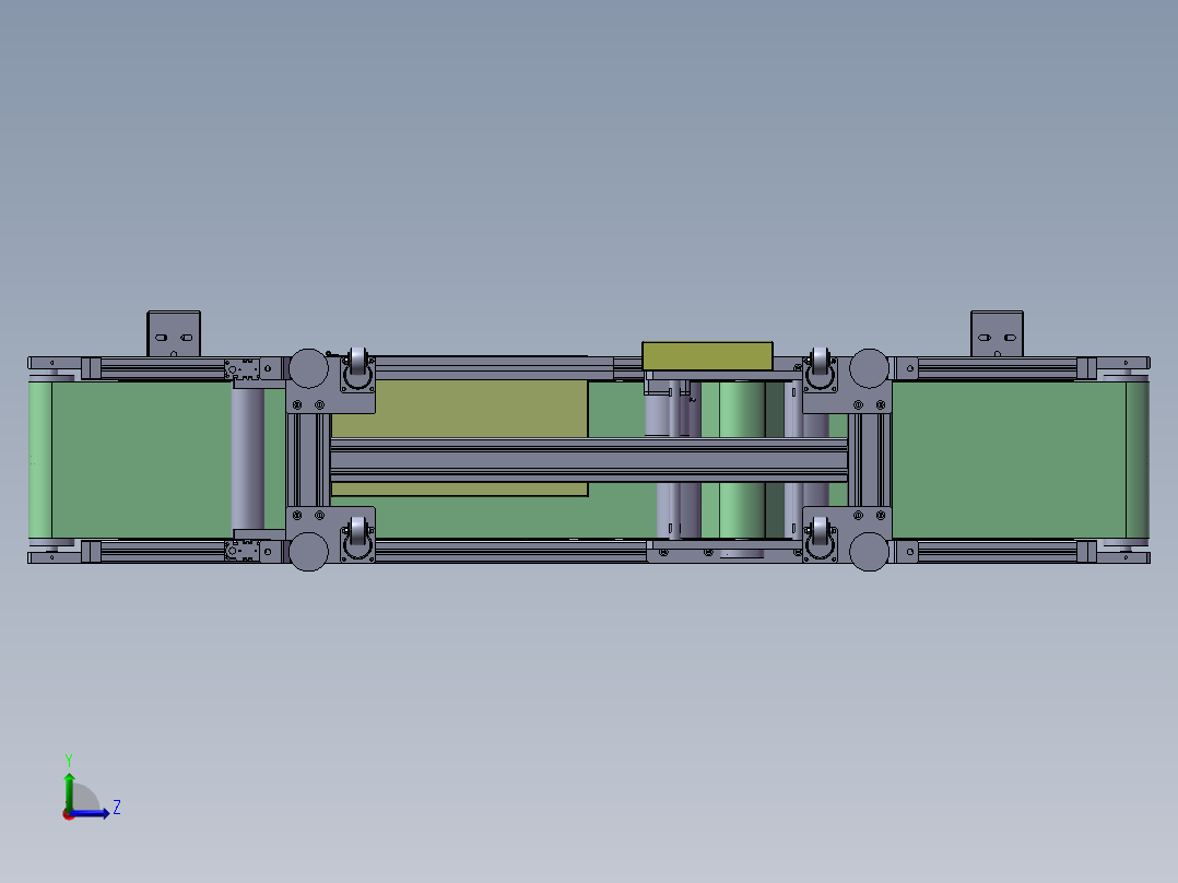 2M 皮带传送线左视图