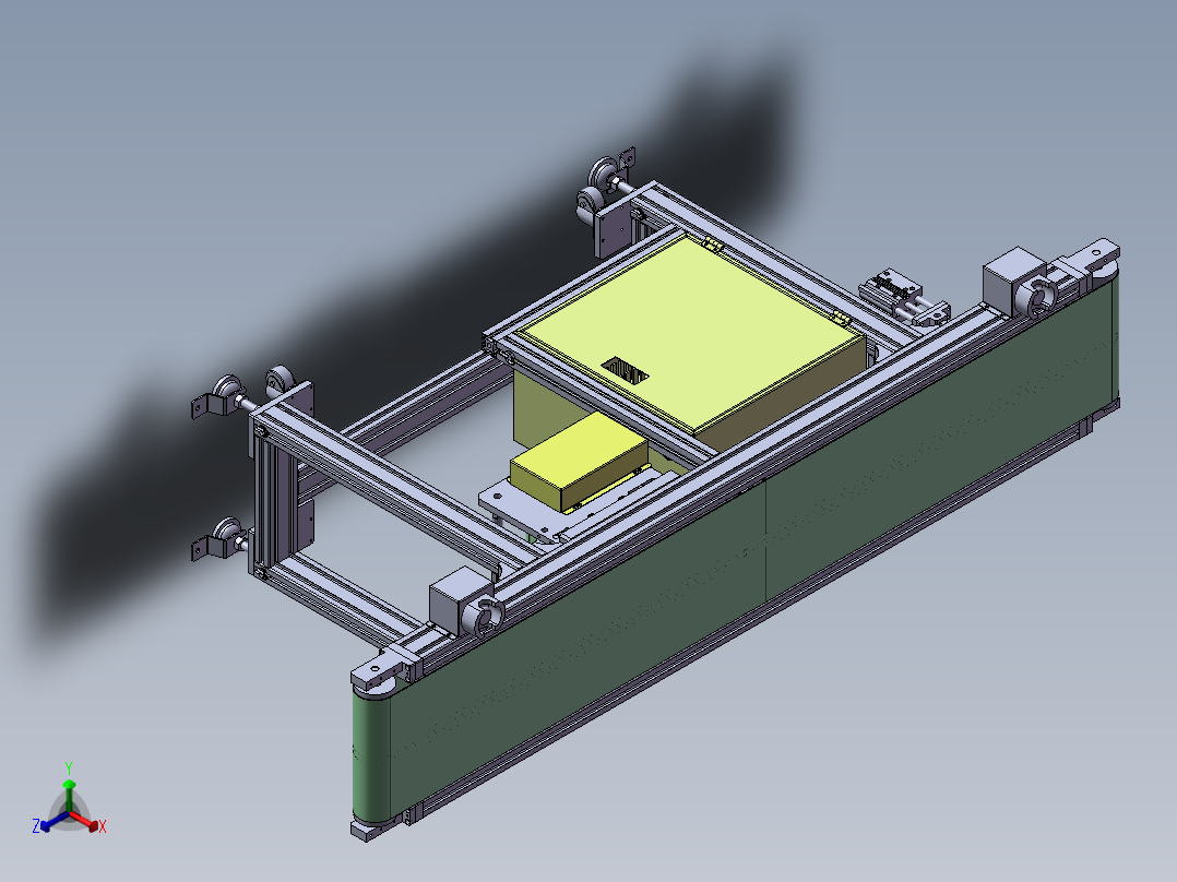 2M 皮带传送线正等轴测图
