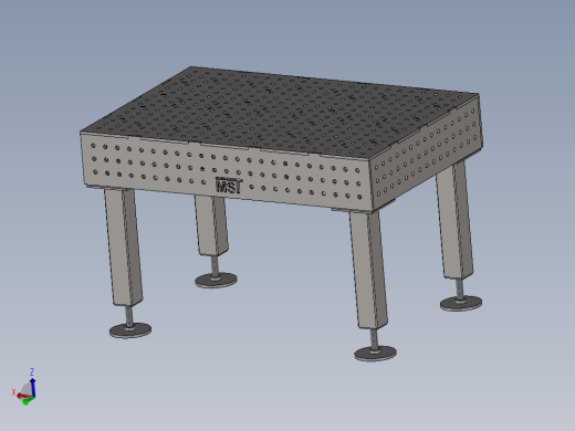 焊接工作台完整系统模型